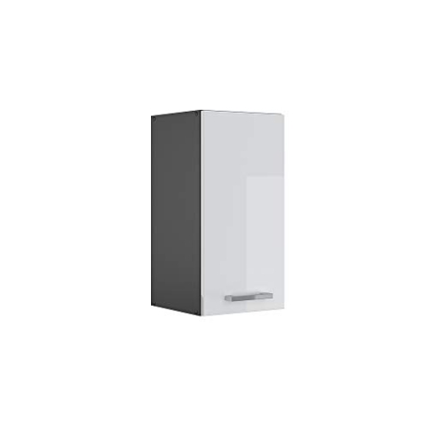 Vicco Hängeschrank R-Line, hängender Küchenschrank, Weiß Hochglanz/Anthrazit, 30 cm