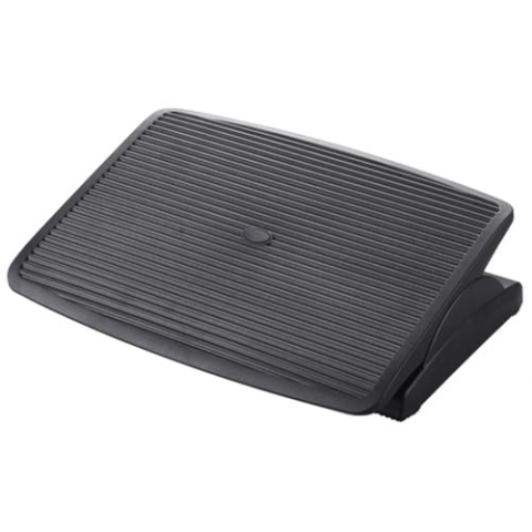 hjh OFFICE 721050 Fußstütze Büro PIEDINO Stripe Kunststoff Fußablage Anthrazit