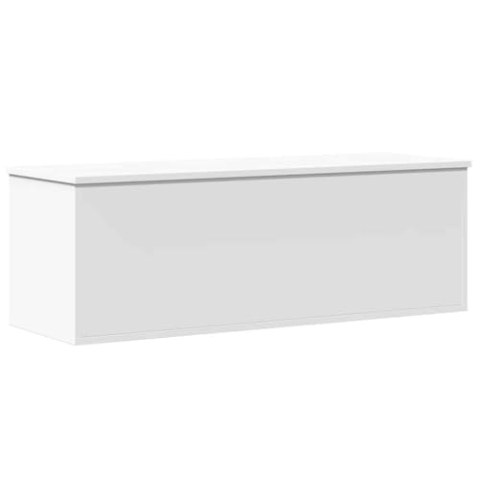 vidaXL Truhe, SpielzeugSpielzeugbox mit Stauraum, Aufbewahrungsbox für Wohnzimmer, Auflagenbox Kissenbox Spielzeugbox, Weiß Holzwerkstoff