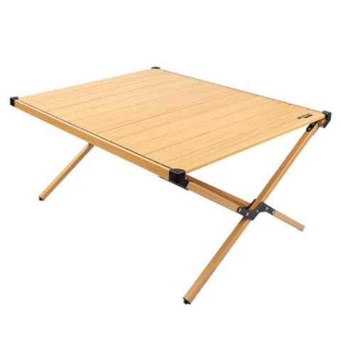 Aktive 63025 - Höhenverstellbarer Tisch für Glamping-Camping, Klappbarer Campingtisch, Maße 88,5 x 70,5 x 43 cm, Aluminium, tragbar, Tragbare Klapptische