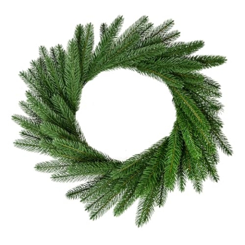 Clayre & Eef Weihnachtskranz Ø 55 cm Grün Kunststoff