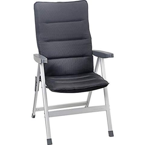BRUNNER 0404069N.C09 Skye Aria, Klappstuhl für den Außenbereich mit Verstellbarer Rückenlehne bis zu 6 Positionen, Stuhl mit abnehmbarem Bezug, Gestell aus Aluminium, wetterfest