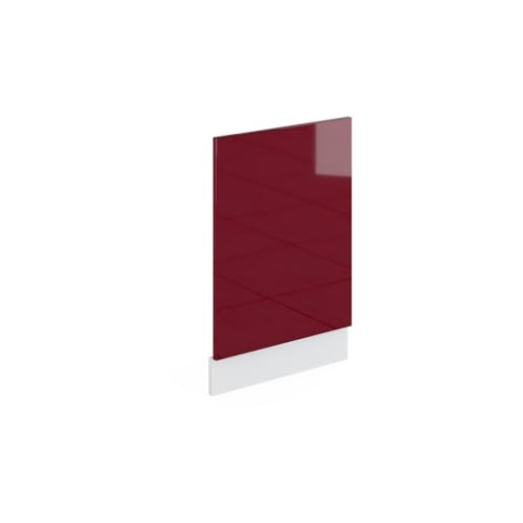 Vicco Frontblende R-Line, Bordeaux Hochglanz/Weiß, 45 cm ohne Arbeitsplatte