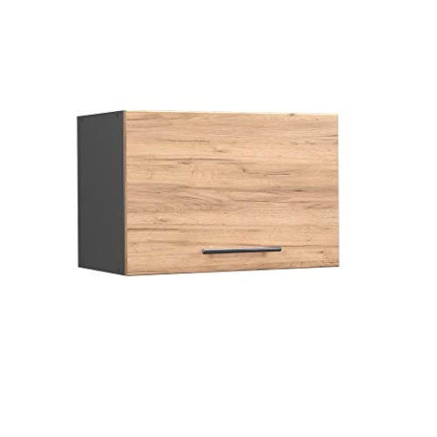 Vicco Hängeschrank Fame-Line, hängender Küchenschrank, Goldkraft Eiche/Anthrazit, 60 cm Flach