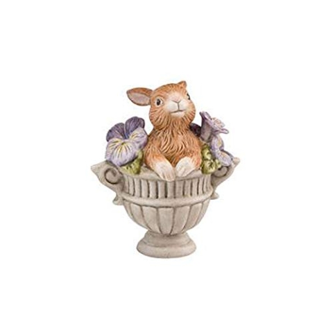 Goebel Jahresornament 2019 Hase im Korb aus Porzellan hergestellt, Höhe: 9 cm, 66-844-29-1