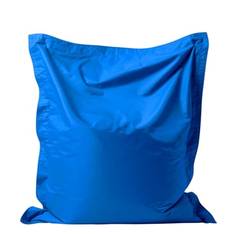 Bean Bag Bazaar Sitzsack Kinder, Blau, Outdoor Sitzsack mit Füllung, Wasserabweisender Stoff, 120cm x 100cm, Kinder Sessel für Draußen und Drinnen, Garten Sessel, Kinderzimmer, Spielzimmer, Garten