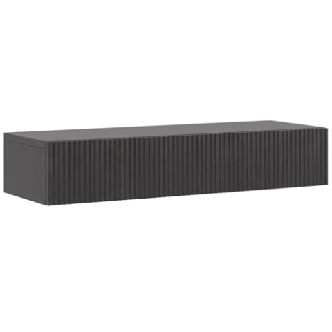 Selsey Konsolentisch Mit Schublade Beistelltisch 90 cm Eingangstisch Konsole Schminktisch Hängend Portland Schwarz Nolie