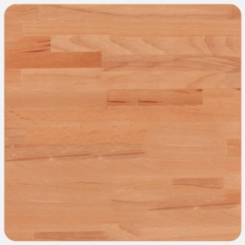 vidaXL Tischplatte, Quadratisch Holzplatte mit 4 abgerundeten Ecken, Holztischplatte Ersatzplatte für Couchtisch, Massivholztischplatte Platte, 40x40x4 cm Massivholz Buche