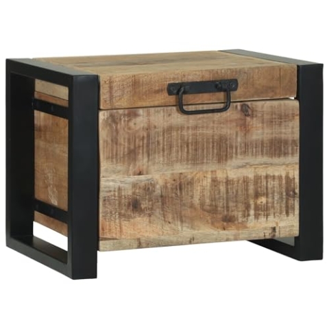 vidaXL Lagertruhen 40x30x30cm aus massivem Mango-Holz und Metall