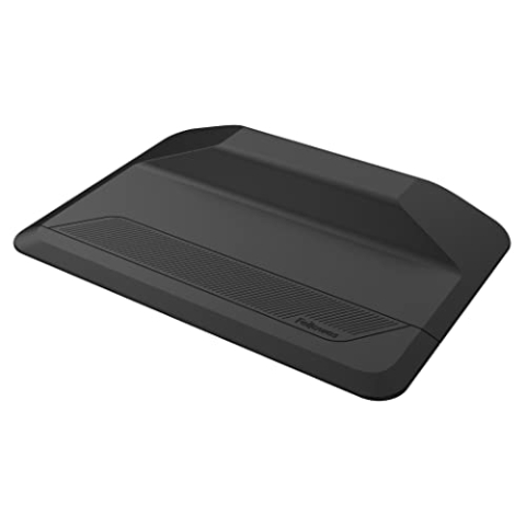 Fellowes Anti-Ermüdungsmatte ActiveFusion™ für Steharbeitsplätze, ergonomisch, mit Stufendesign, für Büro und Home Office Schwarz