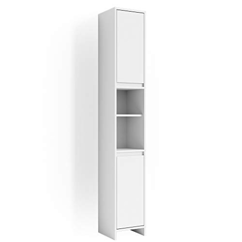 Vicco Badschrank Emma, Badezimmerhochschrank, Weiß, 30 x 190 cm