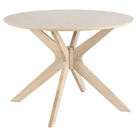AC Design Furniture Dion Esstisch, B: 105 x H: 75 x T: 105 cm, Eiche, MDF,1 Stück
