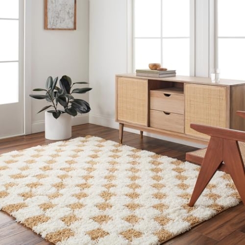Livabliss Outdoor Teppich wetterfest, Lenox - In und Outdoor Teppich für Balkon 200x275 cm, Terrasse, Garten, Küche - Outdoor Teppich Boho Style, Teppich für draußen - Teppich Weiß