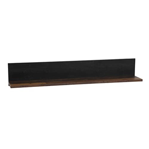 Hela Tische, Atlanta Wandboard, Regalboden, Wandregal, Holzwerkstoff, Dunkelbraun, 135 x 22 x 23 cm
