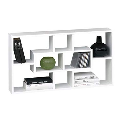 FMD Möbel SB-Design Liberty A6 Regal, Holz veredelt, Weiß
