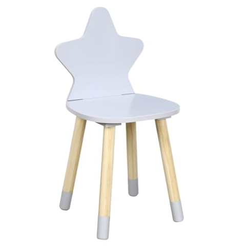 SILLA INFANTIL ESTRELLA GRIS