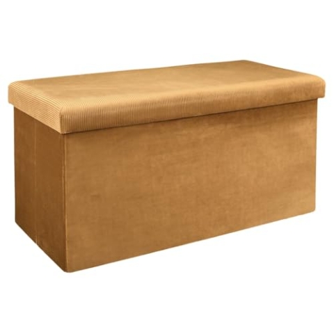 THE HOME DECO FACTORY BANCO-PUF PLEGABLE Amarillo