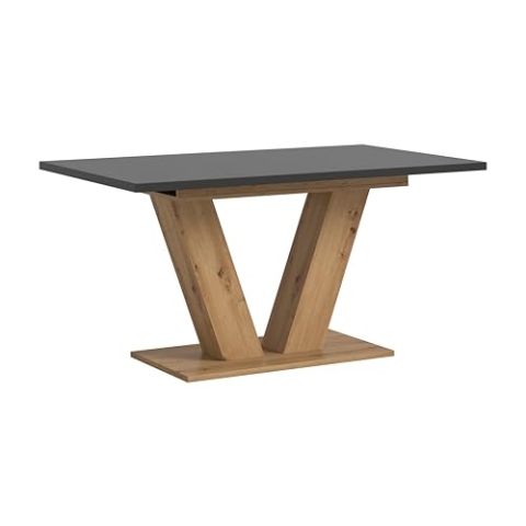 xonox.home Tisch Motion X4AE3T66 Ausziehbarer Esstisch in Artisan Nb. und grau Nb. mit Y-Fußgestell, ca. 150-190x76x90 cm