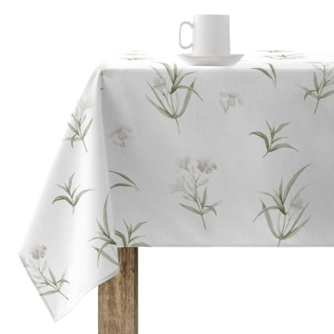 Belum Tischdecke mit Fleckenabweisend, Größe 240 x 155 cm, extraweich, Mehrfarbig, Stoff 100% Bio-Baumwolle, Modell T08