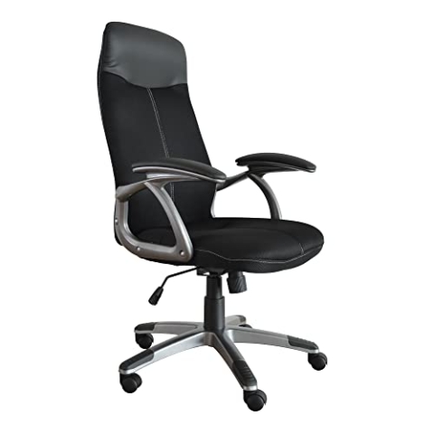 Links Fauteuil de Bureau Taranis - Siège Ergonomique - Sur Roulettes - Dossier et Hauteur Réglables