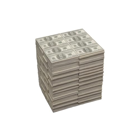 Kare Design Hocker Dollar, grün/weiß, Sitzhocker, Sitzgelegenheit, Geldscheine, handbemalt, Kunstharz, 38x30,5x26,5cm (H/B/T)