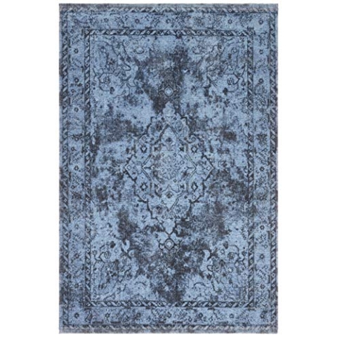 Nouristan Design Teppich mit Fransen Arda Blau Anthrazit, 180x280 cm
