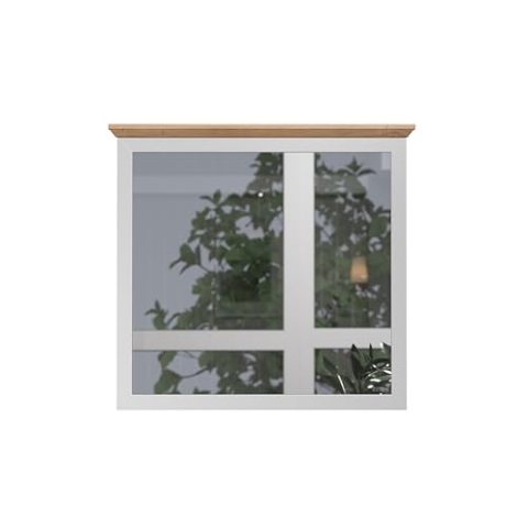 trendteam smart living - Wandspiegel Spiegel - Garderobe - Landside - Aufbaumaß (BxHxT) 91 x 82 x 4 cm - Farbe Lichtgrau mit Artisan Eiche - 2118451F4