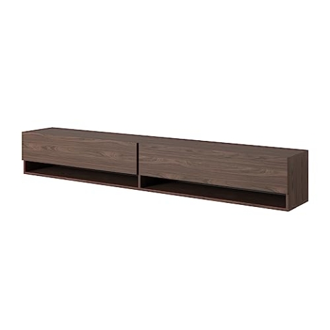 Selsey TV Schrank Board Sideboard Fernsehtisch Fernsehschrank 200 cm Hängend Walnuss Mirrgo