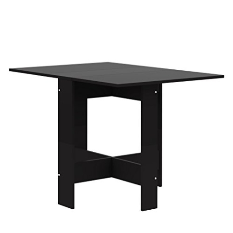 Symbiosis Klapptisch, Holzwerkstoff, Schwarz, 76 x 103 x 73.4 cm