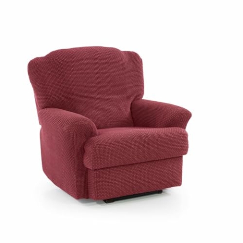 SOFASKINS® Sofabezug für Relaxsessel, super elastisch, Sofabezug mit einzigartigem Design, atmungsaktiv und langlebig, einfach anzubringen, Größe 70-90 cm, Fuchsia