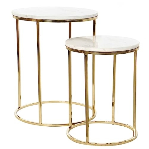 DKD Home Decor Set mit 2 Tischen, Standard