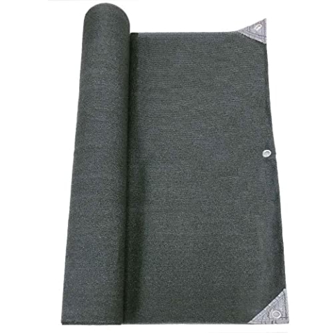 RED DECO Brise vue occultant renforcé Haute densité 300 gr/m² qualité pro - H.1 m x L.10 m - gris Sichtschutz, Grau