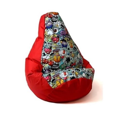 GO GIFT Sitzsack, Rot, 105 x 80 cm, Birne