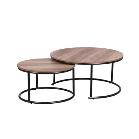 Urban living Niedriger Tisch, Holz/SCHWARZ, Normal