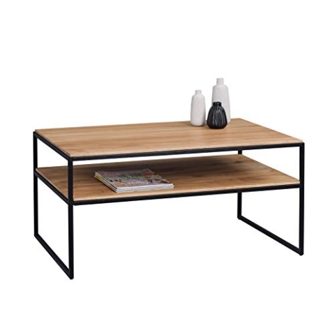 M2 Kollektion Mika 2 Couchtisch, Holz, braun, Länge 90cm, Breite 60cm, Höhe 45cm