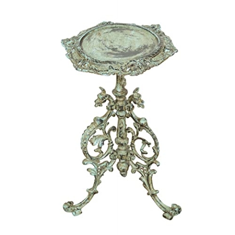 Biscottini Couchtisch für den Innen- und Außenbereich 54,5 x 35 cm, Ständer für handwerkliche Pflanzen | Balkonkasten