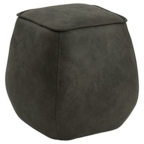 AC Design Furniture Mia rechteckige Ottomane, H: 40 x B: 40 x T: 40 cm, Olivgrün, Stoff, 1 Stk.