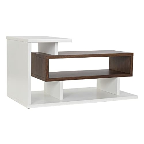 DKD Home Decor TV-Schrank, Weiß, aus MDF (110 x 58 x 60 cm)