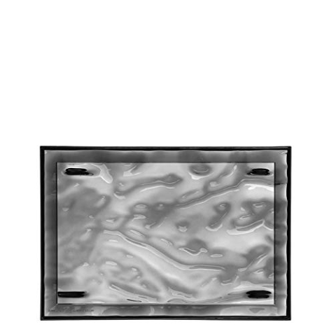 Kartell 01210VF Dune Tablett, Plastik, Rauch, 55 x 38 x 3 cm
