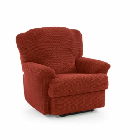 SOFASKINS® Sofabezug für Relaxsessel, super elastisch, Sofabezug, atmungsaktiv und langlebig, einfach anzubringen, Größe 70-90 cm, Orange