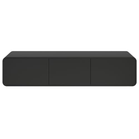Selsey TV Schrank Board Sideboard Fernsehtisch Fernsehschrank 154 cm Schubladen Hängend Schwarz ORO