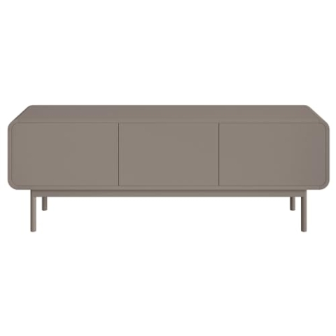 Selsey TV Schrank Board Sideboard Fernsehtisch Fernsehschrank 154 cm Schubladen Stehend Dunkelbeige ORO