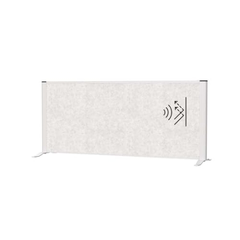 MAUL Tisch Trennwand Akustik MAULconnecto 120x50 cm | Raumteiler für Schreibtisch, Sideboard | Raumtrenner mit Standfüßen | Akustikvlies (4000 g/m²) als Sichtschutz und Schalldämmung
