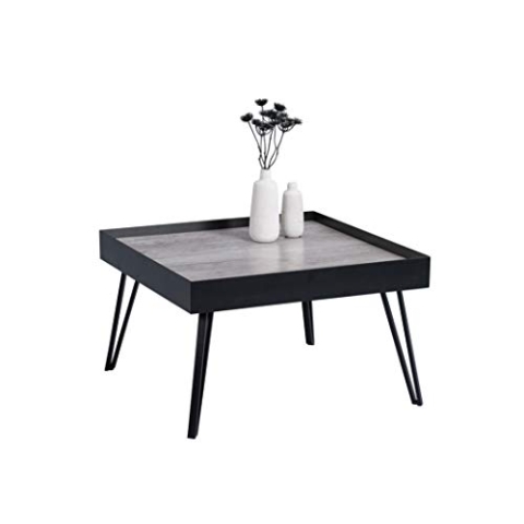 M2 Kollektion Julian 1 Couchtisch/Sofatisch, Glas, B/H/T = 65x39x65cm