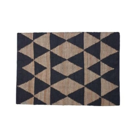 Romimex Teppich, Schwarz, Natur, 160 x 230 x 2 cm, Marke EAN: 8435700844920