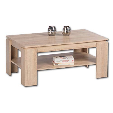HARRISON Couchtisch mit Schublade, Eiche Sonoma Optik - geräumiger Sofatisch mit Ablage für Ihren Wohnbereich - 100 x 44 x 60 cm (B/H/T)