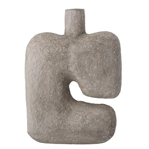 Bloomingville Deko Vase aus Pappmache hergestellt, nur für Dekorationszwecke, handgefertigt, Maße: 25 x 7 x 36 cm, 82049336