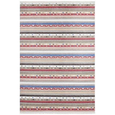 Nouristan Design Teppich mit Fransen Senon Bunt, 180x280 cm