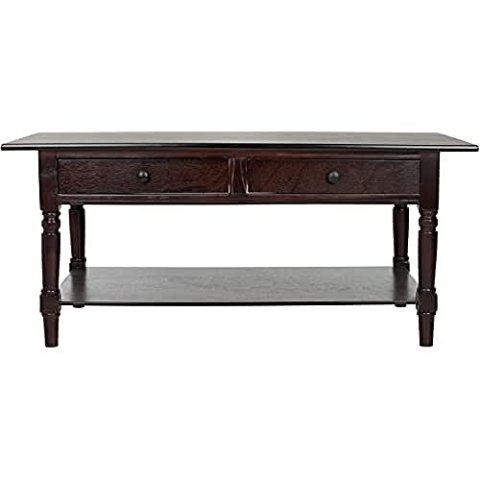 SAFAVIEH Modern Wooden Accent Table, in Grey, 40 X 60 X 60