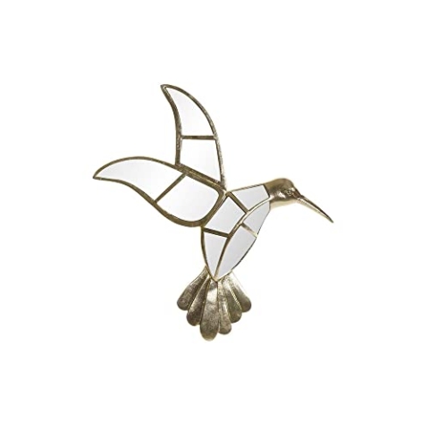 DKD Home Decor Wanddekoration Harz Spiegel (39,5 x 5,5 x 29,5 cm)
